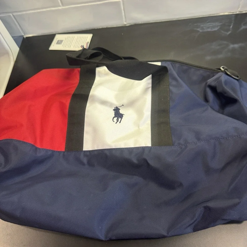 Polo Ralph Lauren USA Olympic Team Tokyo 2020 Official Duffle Bag Red White Blue